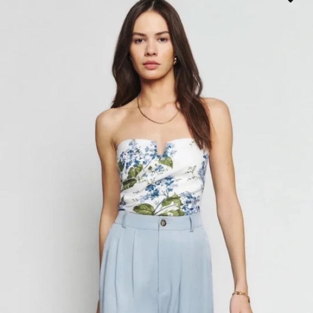 Reformation Madelyn Linen Top - Size 6